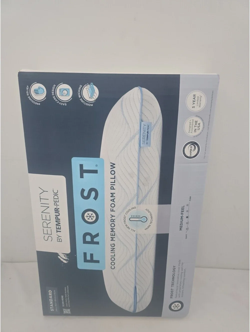 Serenity by Tempur-Pedic Frost Cooling Memory Foam Pillow